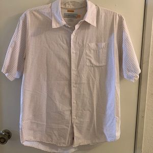 White and gold Quiksilver Edition Button Up Shirt